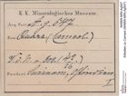 Etiketten zu Carneol (NHMW-MIN-Ag547)